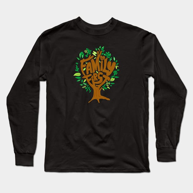 FAMILY TREE Long Sleeve T-Shirt by sarasdchandra